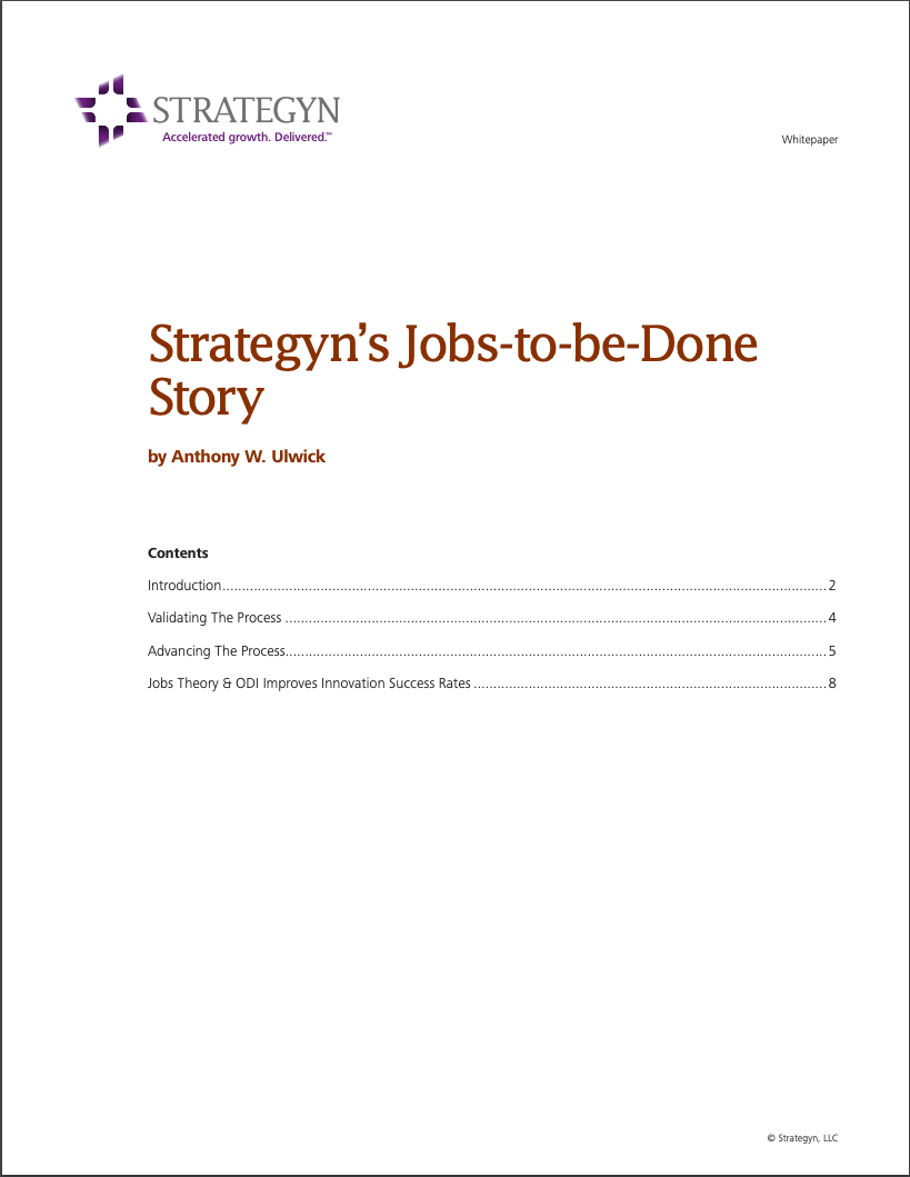 Strategyns Jobs To Be Done Story cover
